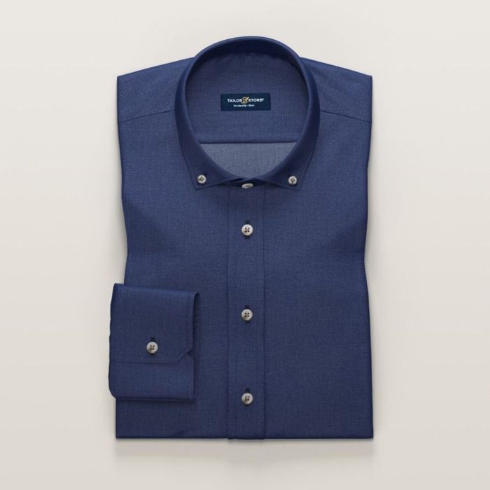 Mens dark blue dress shirt