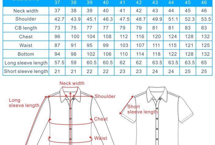 Men's dress shirt conversion