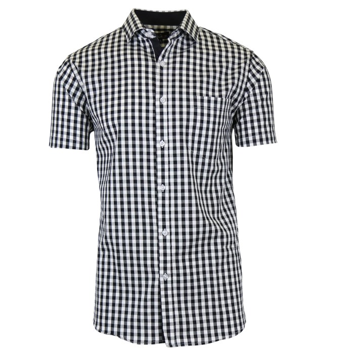 Short sleeve casual dress shirts for men