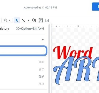 How to make decoration on google word