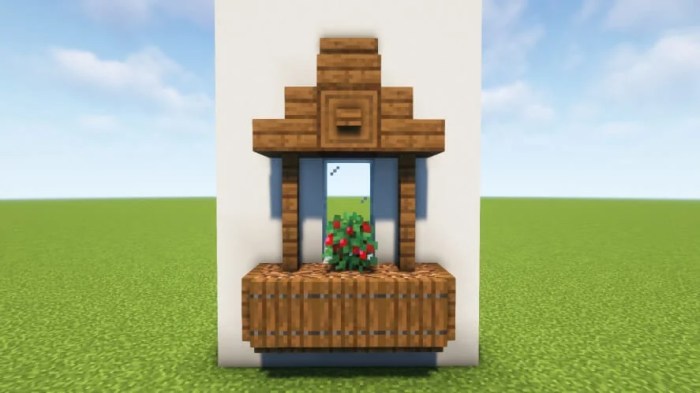 How to decorate windows minecraft