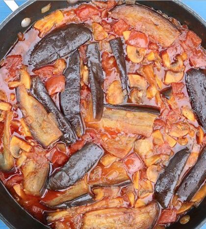 How to cook stew eggplant caribbean style