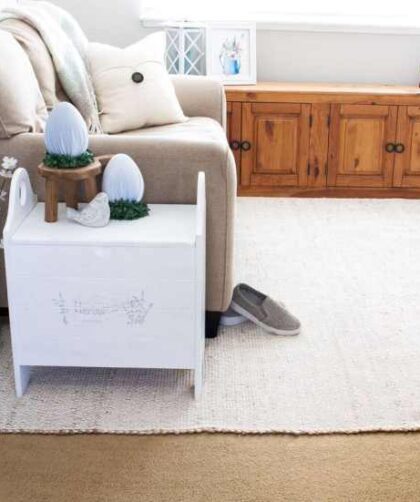 How to decorate a room with ugly carpet