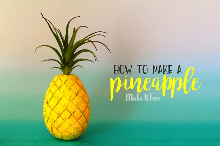 How to make a pineapple decoration