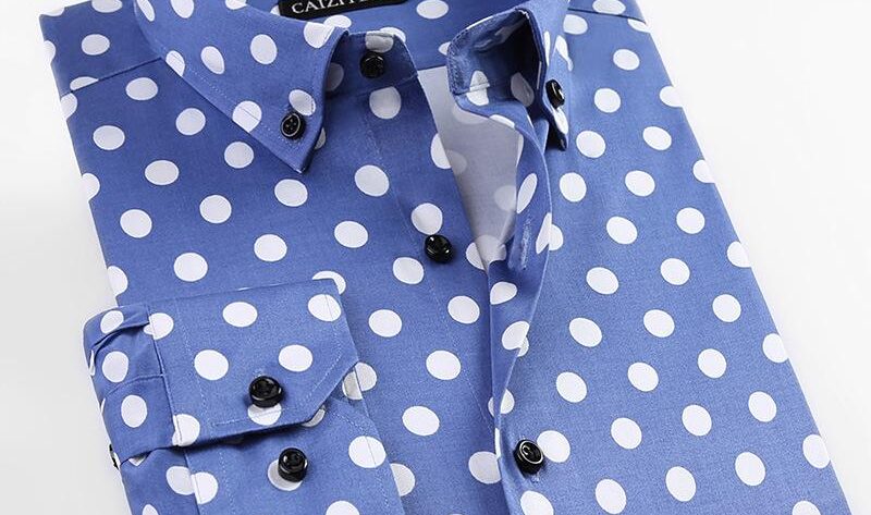 Mens polka dot dress shirts