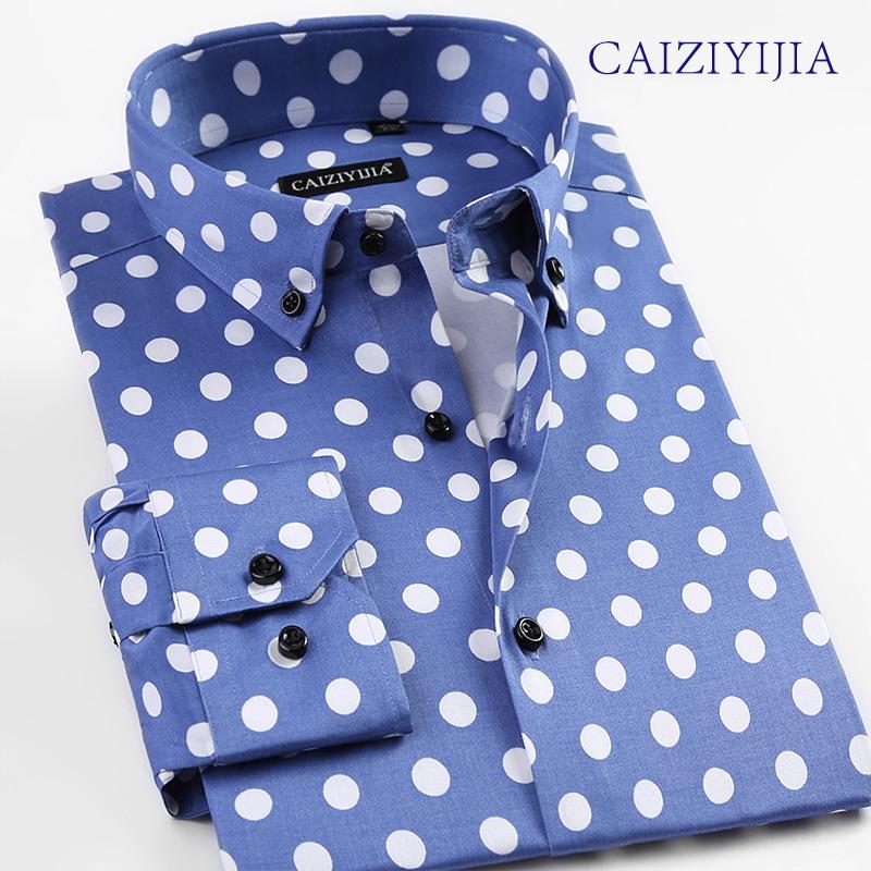 Mens polka dot dress shirts