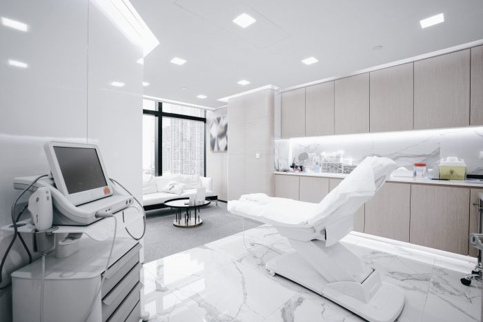 Jasa interior eksterior 3d desain klinik minimalis