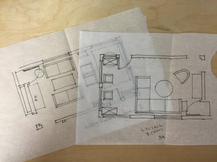 Konsep skematik desain interior tahap tahap